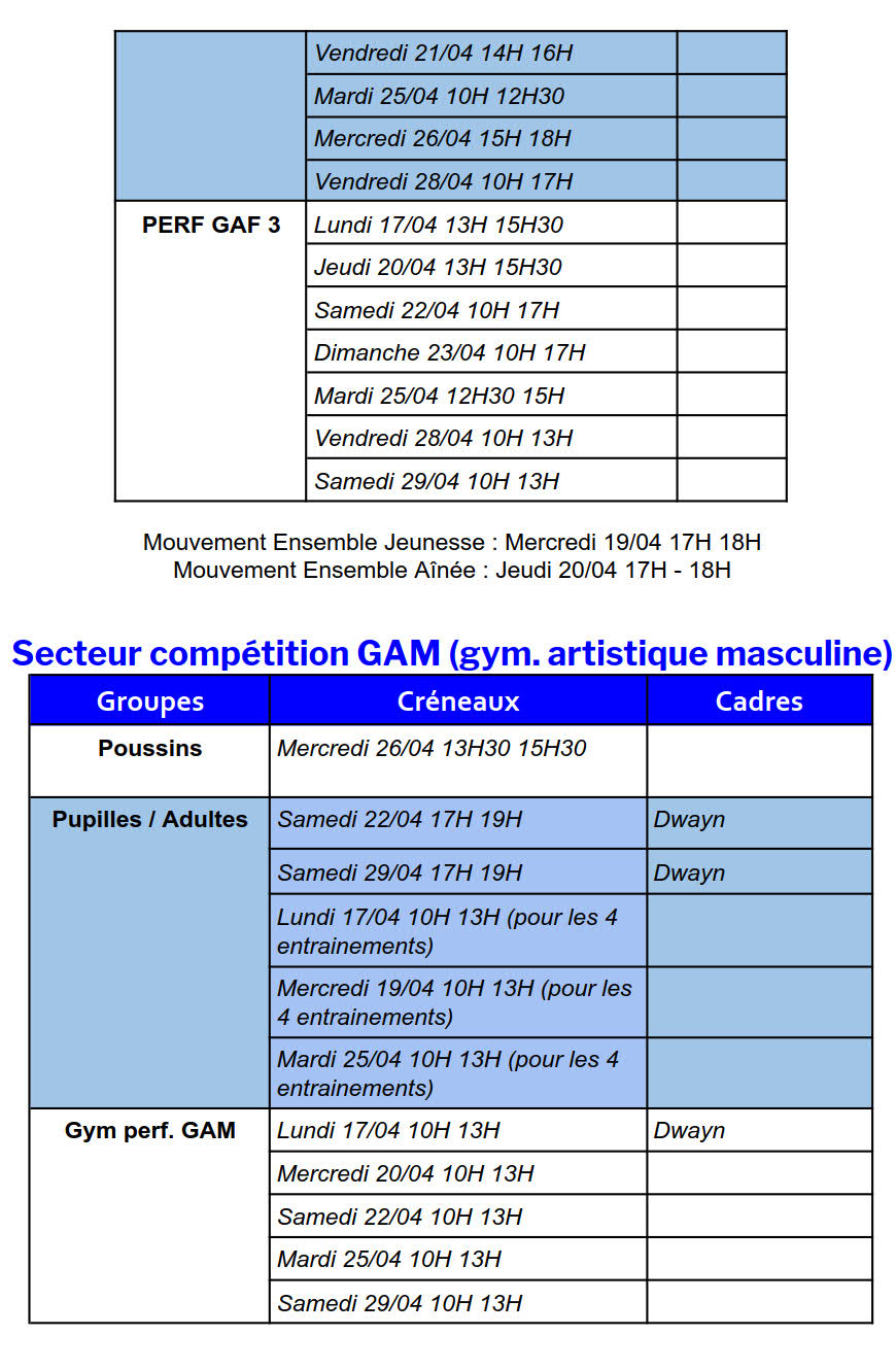 VACANCES DE AVRIL 2022 2023 2
