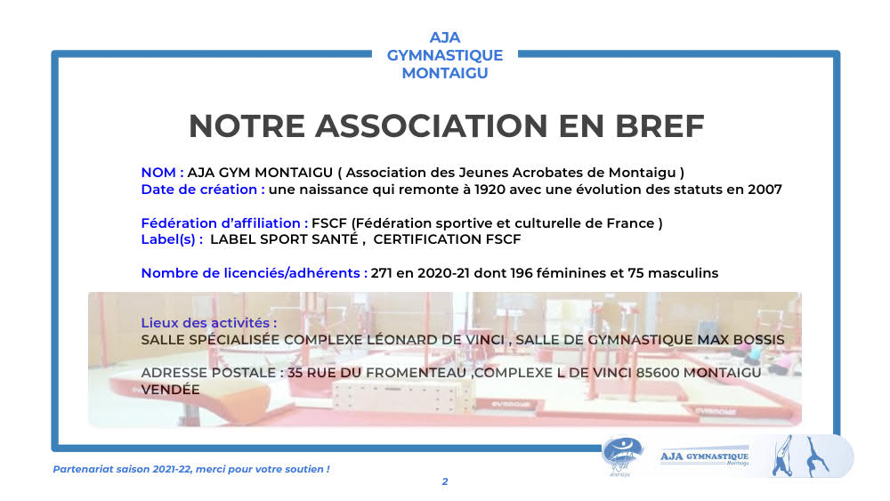 DOSSIER PARTENARIAT AJA GYM 2021 22 2